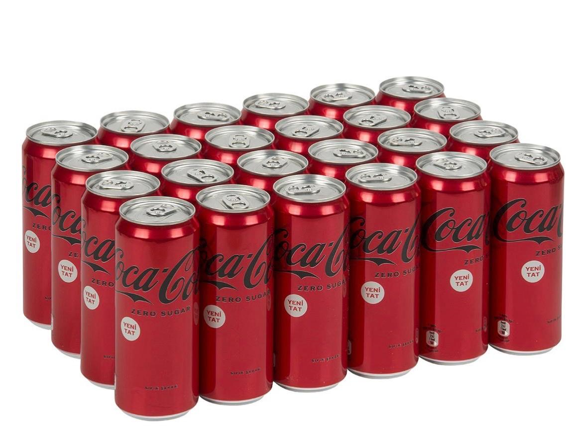 COCA COLA ZERO KUTU - (24 lü)